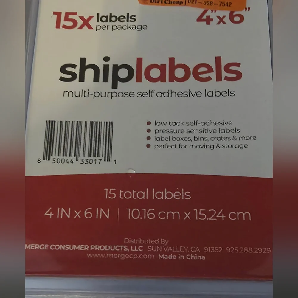 Multi-Purpose Self Adhesive Labels - Picture 2 of 2